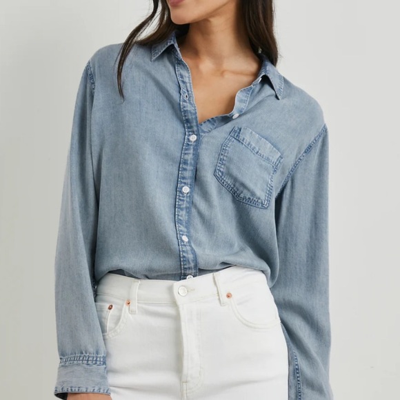 Rails VERY SOFT denim color shirt - Picture 1 of 9